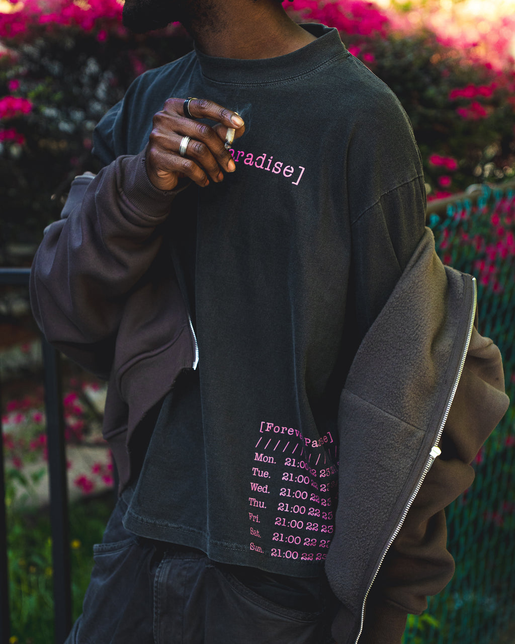 BKNY BLOSSOM 🌸Oversized cropped hoodie